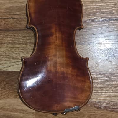 Vintage 1920's John Juzek 1/4 size violin with bow image 6