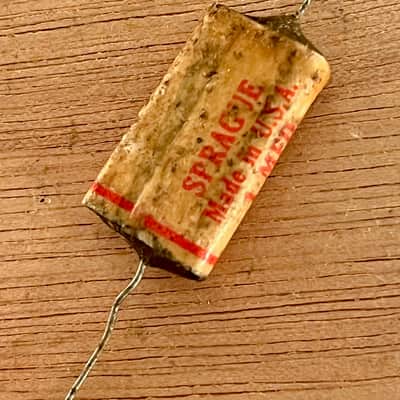 Sprague .1uf "Phone Book" Capacitor 1958-61 Fender Stratocaster / P Bass Tone Cap image 5