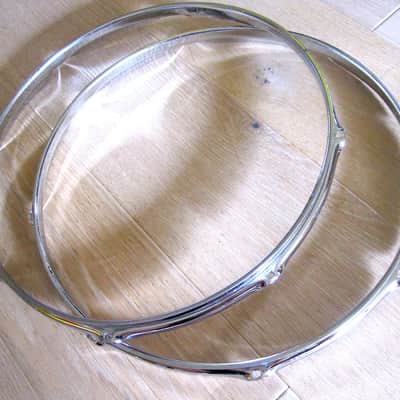 16" 8-Lug Triple-Flanged Hoop Rim Chrome Heavy-Duty (USED) image 5