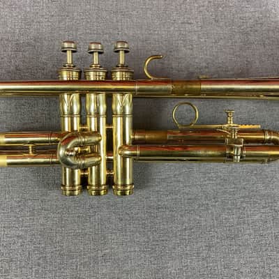 Frank Holton Gustav Heim Custom Trumpet w/Floral Bell (1927) image 8