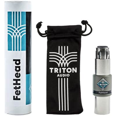 TRITON AUDIO FetHead In-Line Microphone Preamp for Ribbon and Dynamic Mics Bundle with 20" XLR-XLR Cable image 3