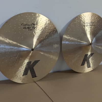 Zildjian 14" K Custom Dark Hi-Hat Cymbals (Pair) 1995 - Present - Traditional image 2
