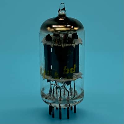 1960s Sylvania 12AU7 ECC82 Vintage Long Plate Halo Getter Preamp Tube! T331 image 3