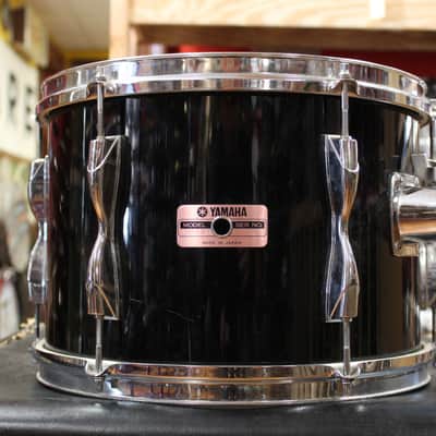1980s Yamaha Recording Custom Outfit in Solid Black 14x22 8x10 8x12 9x13 10x14 12x15 image 23