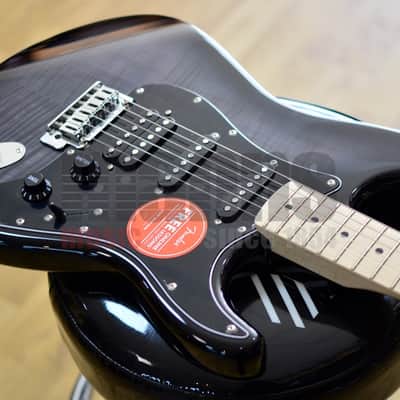 Fender Squier Affinity Series Stratocaster FMT HSS Black Burst Electric Guitar image 3