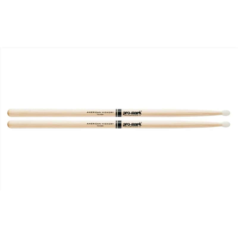 Pro-Mark TX5BN Hickory 5B Nylon Tip Drum Sticks (Pair) image 2