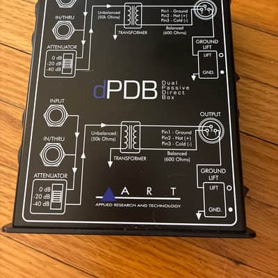 ART DPDB Dual Passive Direct Box 2009 - Present - Black image 1