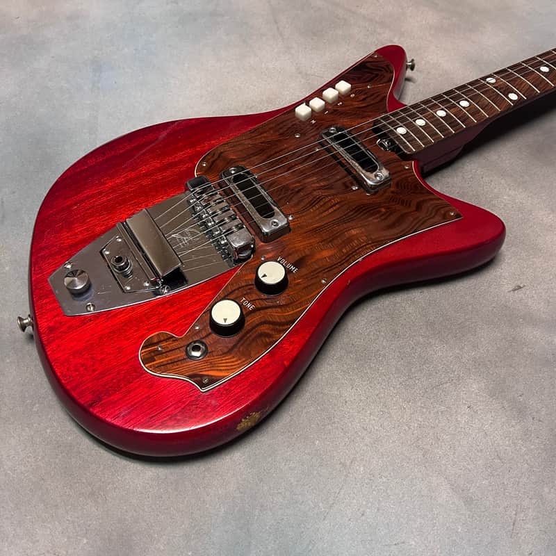 1960's Galanti Grand Prix Electric Guitar Cherry Red w/OHSC image 1