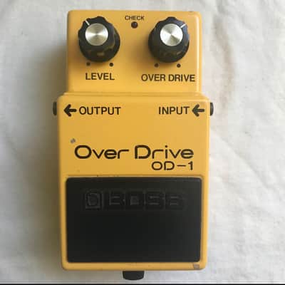 Boss OD-1 Overdrive Long Dash Black Label MIJ 1981 image 1