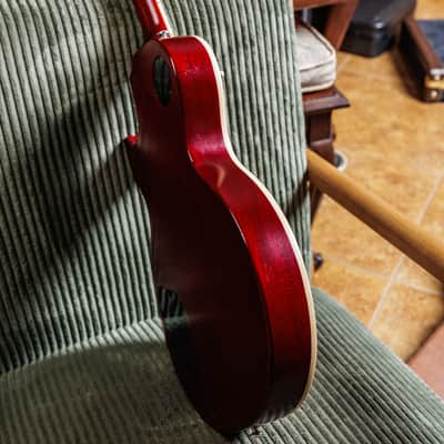 Gibson Les Paul Traditional Pro V Satin 2019 - Satin Wine Red image 8