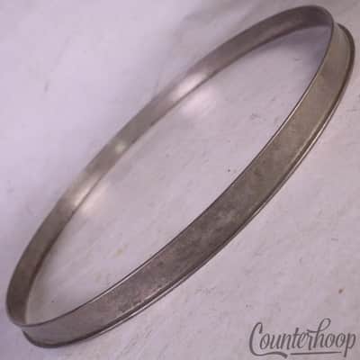 *Ludwig 12" Single-Flange Tom Drum Rim/Hoop Nickel Brass Vintage 20s-30s USA VG* image 1
