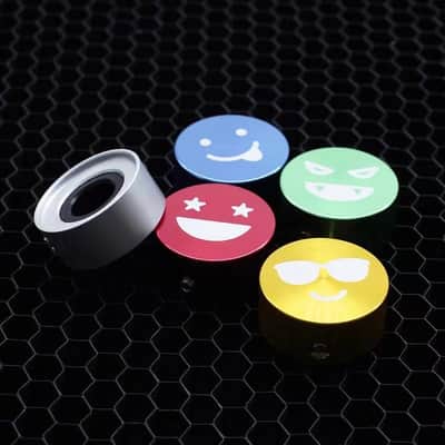 Valeton 5pcs Footswitch Cap for Guitar Pedal,Laser Engraving Funny Emoji,price include the import duty for US buyer image 4