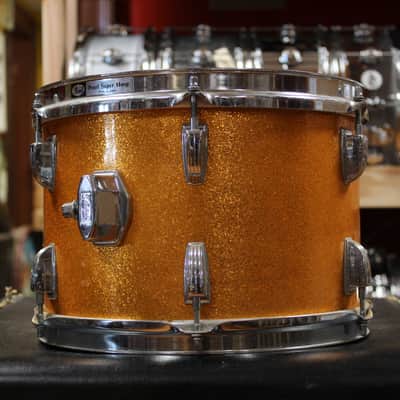 1960s Ludwig 8x12 Tom in Gold Sparkling Pearl image 2