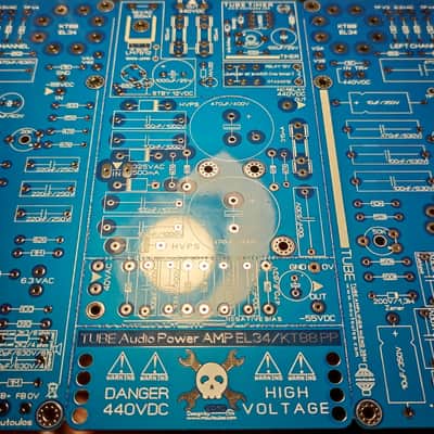 Tube Stereo Amplifier 2xEL34 PP / 35Wrms ReDesign PCB (Elektor) All In One PCB image 12