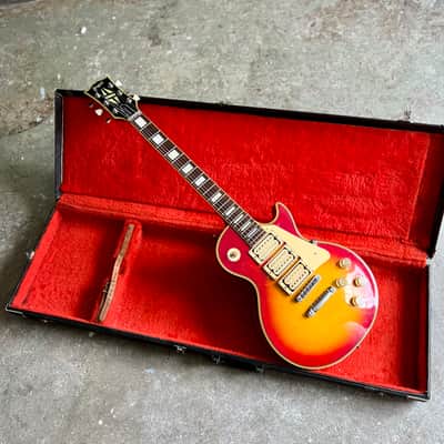 Greco EG-600 Custom Ace Frehley 1978 - Cherry sunburst 3 pickup les paul Singlecut original vintage Fujigen MIJ Japan MOT image 1