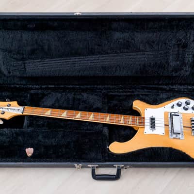 1979 Rickenbacker 4001 Vintage Neck Through Bass Mapleglo, 100% Original w/ Case image 21