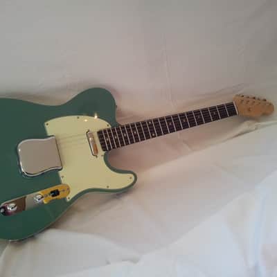 palm guitar studio "tele" 2013 surf green image 2
