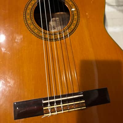 "1976 Takamine C132S Classical Guitar – Made in Japan. Date-stamped Oct. 3, 1976. Solid cedar top, rosewood back and sides. Excellent condition with fresh nylon strings image 8