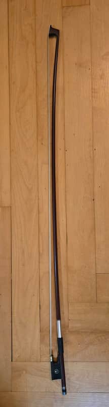 Brazilwood 4/4 Violin Bow Decorative Ornate Carved Frog/Abalone Inlay