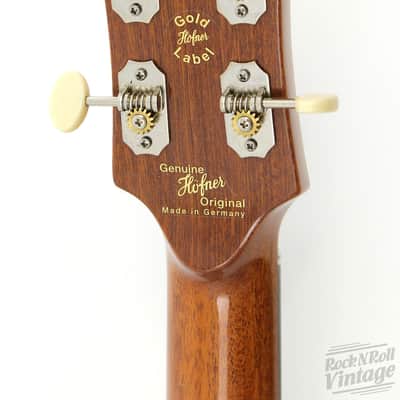 2015 Hofner Gold Label 500/1-MBU Violin Bass Walnut Stained Birdseye Maple image 5