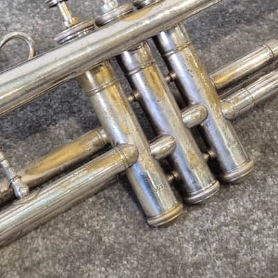 Miraphone Silver Trumpet - Bb Trumpet - Fair w/ Hard Case image 6