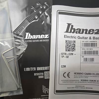 Ibanez S770 Solidbody Cosmic Blue Frozen Matte (819) image 8
