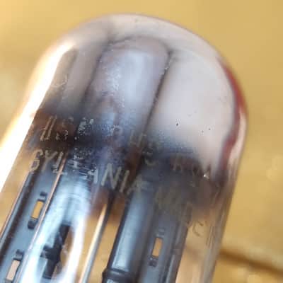 Sylvania Perfect 0% Matched Pair (2) JAN-CHS-6SN7WGT WGTA tNOS AT1000 TESTED Balanced! PI Vacuum Tubes 3-hole Bad Boy rugged military dual triode 1951-1957 image 24