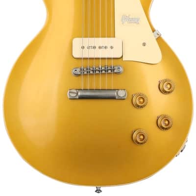 Gibson Custom 1956 Les Paul Goldtop Reissue Electric Guitar - Double Gold  VOS image 2