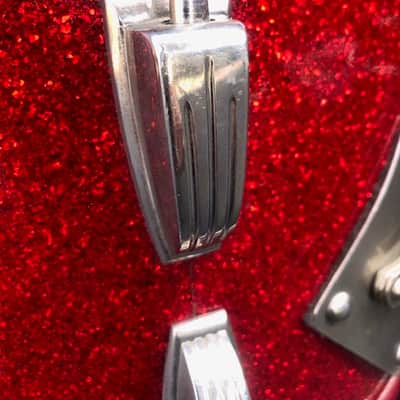 WFL Ludwig 9"x13" tom 1957 Red Sparkle image 5