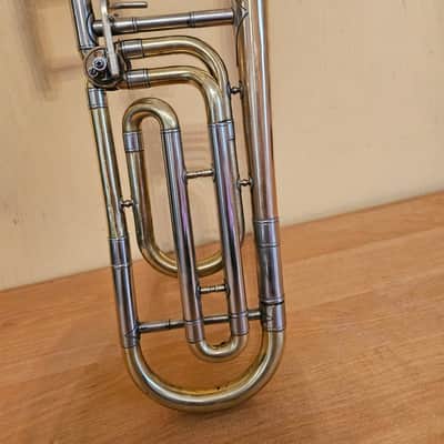 Leningrad Trombone F-Attachment USSR Soviet Musical Wind Instrument Trombon Vintage and Rare image 7