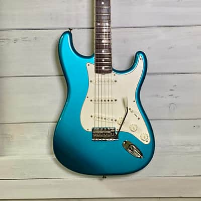Fender Eric Johnson Stratocaster with Tweed Case 2014 - Lucerne Aqua Firemist image 3