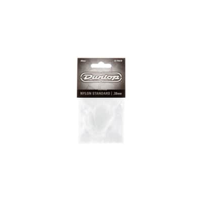 Dunlop JD-44P.38 Nylon Standard Picks 12-Pack 0.38mm (White) - Set of Picks image 4