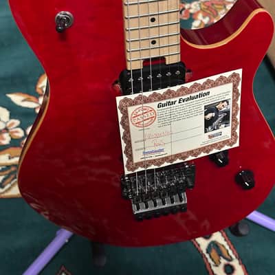 EVH Wolfgang Standard Quilt-Top 2015 - Gloss Trans-Red Quilt w/ Custom EVH Gig-Bag! (Unplayed NOS) image 3