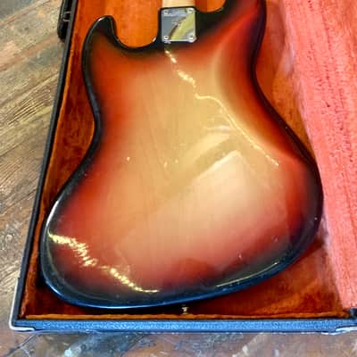 Fender Jazz Bass c 1968 Sunburst original vintage USA image 13