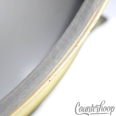 *Rogers 14x5"Cleveland Luxor Snare Drum Black/Gold Duco Vintage 60s Jasper Maple image 13