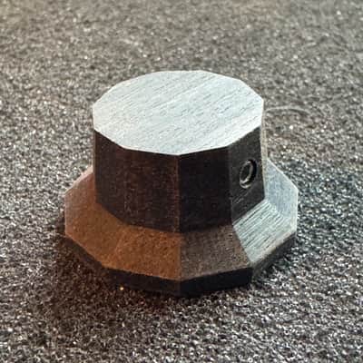 Guilford Gabon Ebony 1122 Facet Cut Volume/Tone potentiometer knob - 1.5mm set Screw / 6mm shaft - 1 Knob image 1