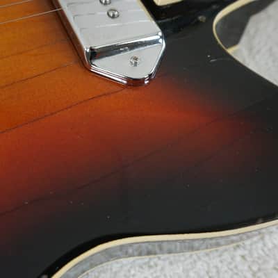 Vintage 1960s Kawai Thinline Hollowbody Sunburst MIJ Teisco Era Player image 12