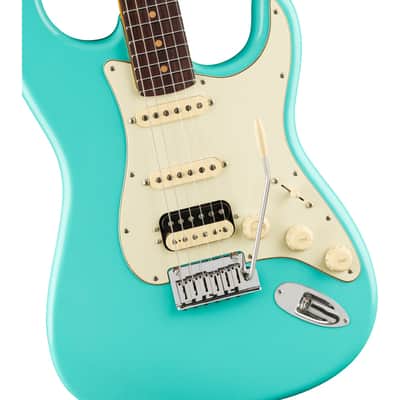 Fender American Ultra Luxe Vintage '60s Stratocaster® HSS, Rosewood Fingerboard, Sea Foam Green Electric Guitar image 4