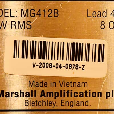 Marshall MG100HDFX Full Stack - 100 watt Head with Onboard FX and Dual MG412 4 x 12" Cabs image 12