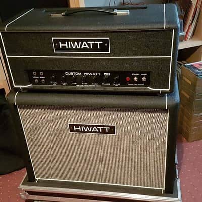Hiwatt DR504 Custom 50 + 212 cabinet w/flight cases image 3