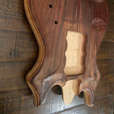 Scarlet Fire Guitars Rosebud Prototype Jerry Garcia Doug Irwin Alembic Tiger Style guitar body project Grateful Dead Cocobolo image 18