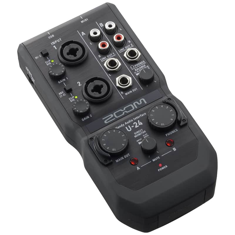 Zoom U-24 Handy USB Audio Interface image 2