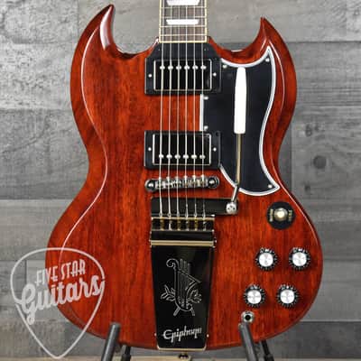 Epiphone 1964 SG Standard Maestro Vibrola Reissue - Cherry Red with Hardshell Case image 13