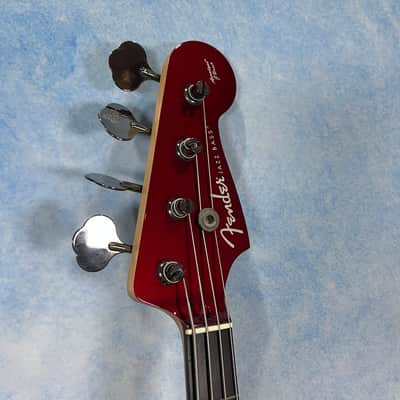 2010 Fender Japan AJB Aerodyne Jazz Bass Old Candy Apple Red, MIJ image 3