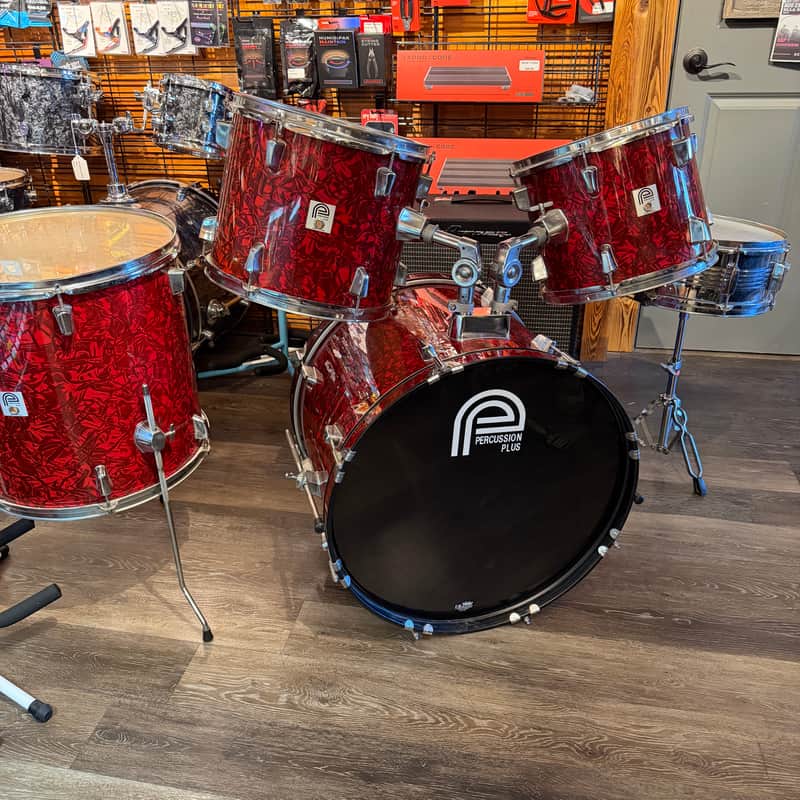 Percussion Plus Drum Shell Kit w/ Kick Pedal