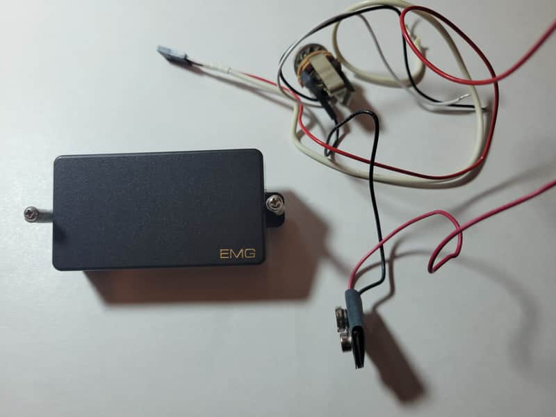 EMG 85 active pickup w/ harness, jack, and hardware - Black image 1