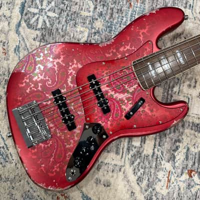 Dhatarattha DEB5 Jazz Bass 5 string - PAISLEY RELIC image 2