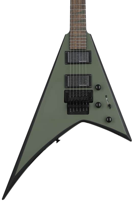 Jackson X Series Rhoads RRX24 - Matte Army Drab with Black Bevels image 1