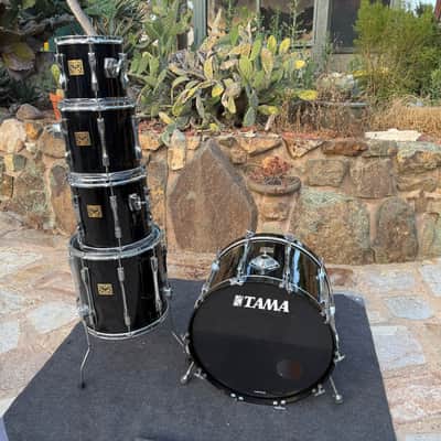 Tama Artstar Cordia Black 6pc Drum Set kit 10,12,13,16,24 Birch + Cordia!! image 7