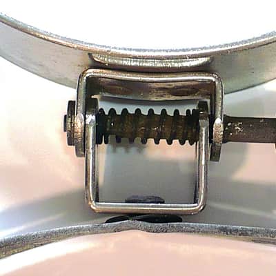 Ludwig Script Logo Marching Snare Leg Rest / Nickel image 5